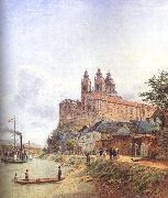 Jakob Alt The Monastery of Melk on the Danube Spain oil painting reproduction